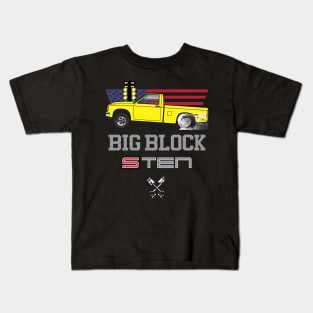 Big Block Yellow Kids T-Shirt